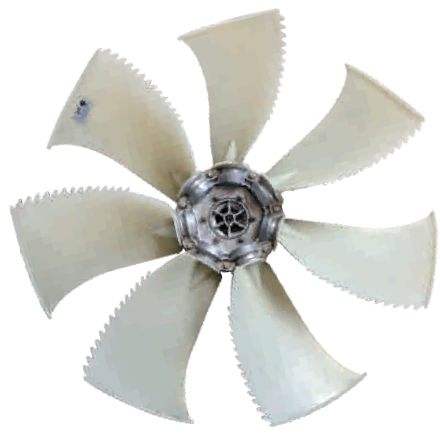Ventilador axial de bajo ruido
