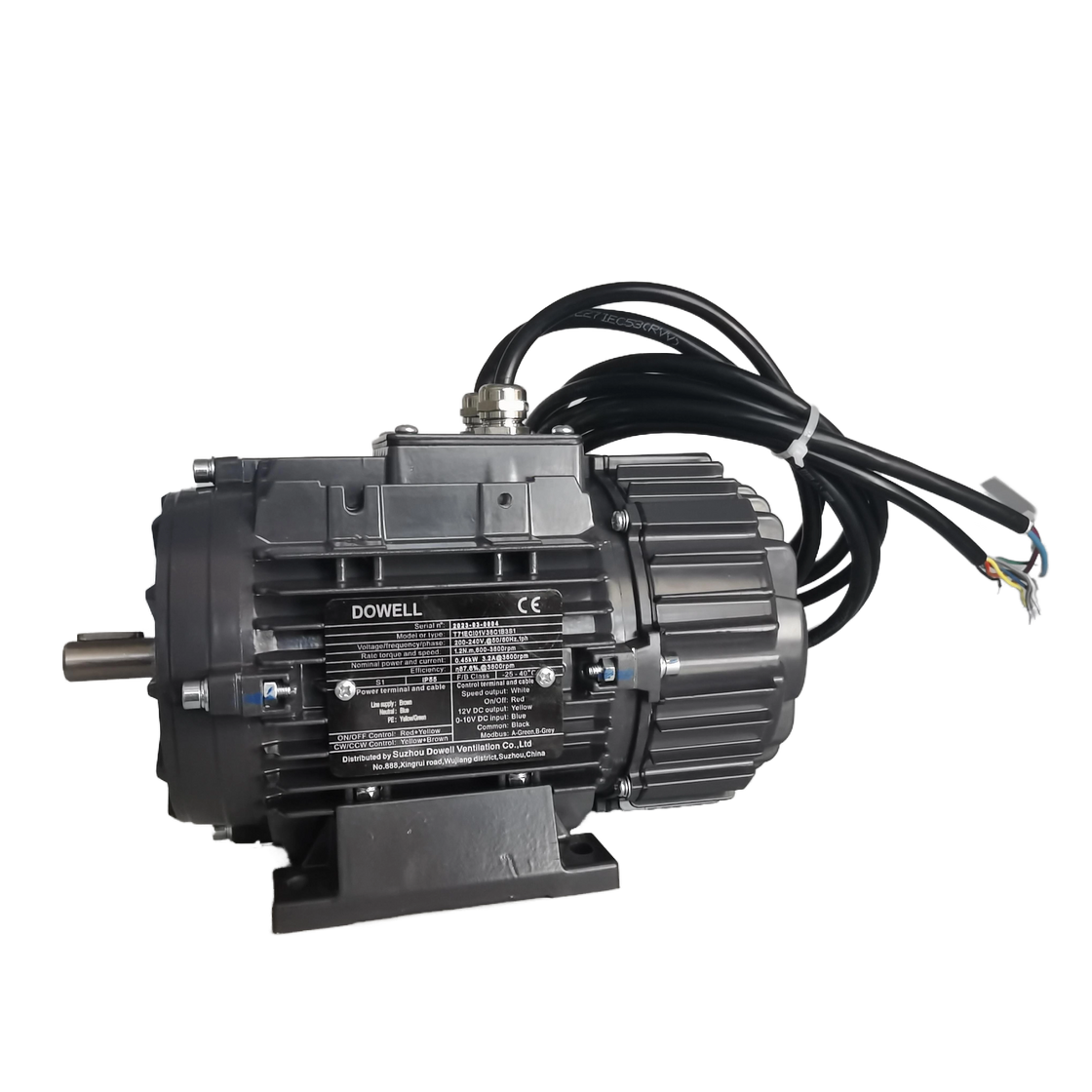 El mejor motor EC monofásico personalizado de 230 VCA para mayor eficiencia