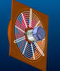 Ventilador de flujo axial EC montado en la pared